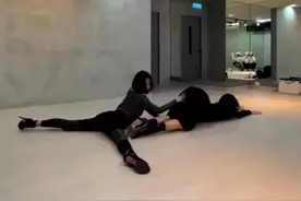 小S行为惹争议，与绯闻男舞伴贴面跳舞，大胆摸对方臀部毫不避讳图片