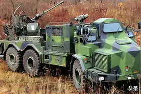 瑞典TRIDON防空炮系统，大卡车扛小炮图片