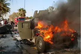 伊拉克武装发起新年攻击，炸毁多辆美军军车，高调对在伊美军宣战图片