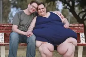 1450斤的“超大美女”，被高富帅追求越喂越胖，今育2娃生活幸福图片