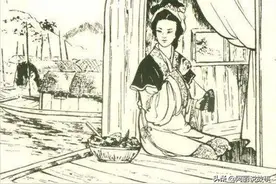 民间故事：妇人被母蛇赶进山洞，遇见男子有蹊跷，她含泪举起锄头图片