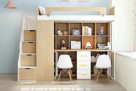 让90后都羡慕的上下床，有床有书桌还有衣柜，看了都想拥有图片