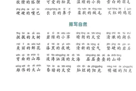 小学1-6年级常用〔形容词〕积累大全图片