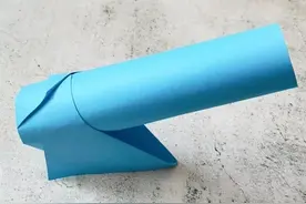 儿童趣味手工，简单大炮折纸教程，90后童年记忆图片