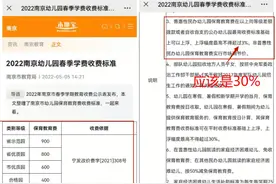 南京的幼儿园收费民办和公办差距这么大？图片