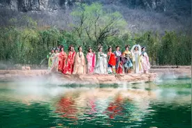 汉服花朝节盛大启幕！云台山发出春之约图片