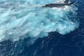 F-35坠南海画面曝光，这是美军的阴谋吗？中国表态对飞机没有兴趣图片