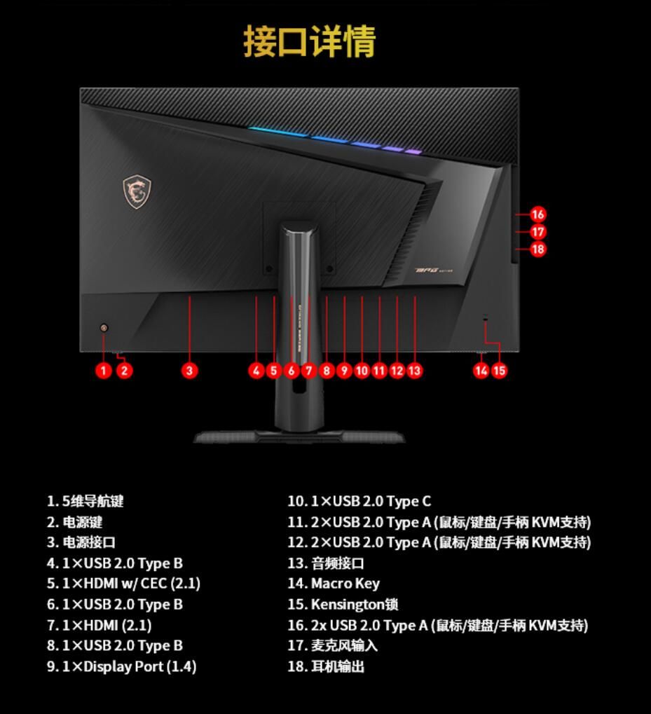 电脑显示器有4k的吗_MSI MPG321UR-QD 4K 144Hz电竞显示器_微星MPG321UR-QD量子点显示器评测