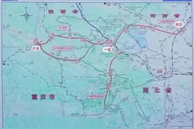 规划中陕西省安康市至湖北省十堰市至河南省南阳市的高铁线路走向图片