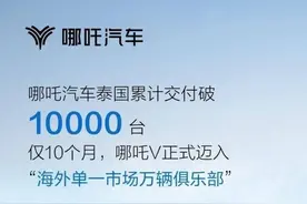 哪吒汽车泰国累计交付破1万台图片