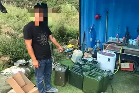 沁源警方查处一起非法储油行为图片