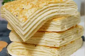 常吃发面饼好处多，教你在家做发面千层饼，好吃又好消化，太香了图片