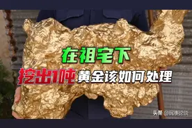 自家地基下挖出1吨黄金，你愿意上交吗？专家：没有第二条路可选图片