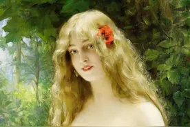 这位法国画家专画美女肖像：佳人优雅，姿态丰盈图片