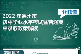 一图读懂！2022年德州中考与高中录取 这些政策要知道图片