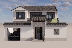 12×12米带车库的中式合院，国人心中的理想住宅图片