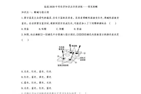 「中考化学」中考知识点归类训练——常见的酸图片