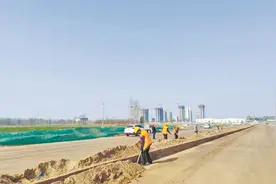 大城县扎实推进永定大街西通工程图片