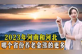 2023年，河南和河北，哪个省份养老金会涨更多？谁更注重高龄补贴图片