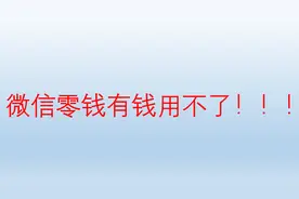 微信零钱有钱却支付不了图片