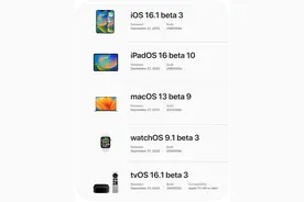 苹果推送iOS 16.1 Beta3，iPadOS 16台前调度支持更多机型图片
