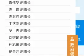 浙江省杭州市人民政府领导分工图片