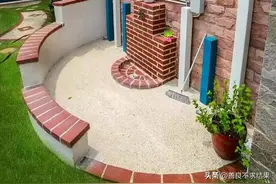 院内“灶台，洗手台”用“红砖，毛石”砌筑，既省钱又高大上！图片