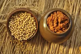 下大酱时，豆子盐和水的比例是多少？一斤豆如何制作美味的大酱？图片