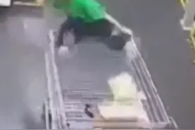 网传男孩摔下超市购物车后受伤，家长找超市索赔，山姆门店回应：并未发生室内安全事件，网络传言不予置评图片