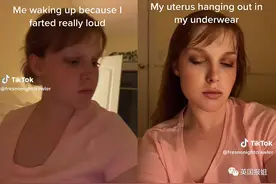 美国18岁女孩放超大响屁，竟把子宫从身体里喷出来？奇特经历爆火图片