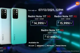 小米海外发布 Redmi Note 11T 手机：5000mAh 电池，约 1275 元起图片