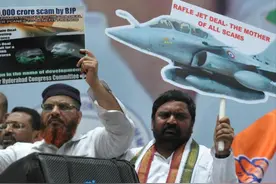 阵风被歼10C击落后，印度反对派炮轰莫迪：彻查阵风腐败案图片