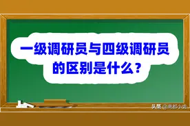 一级调研员与四级调研员的区别是什么？图片