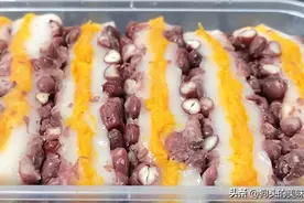 糯米粉这样做比驴打滚好吃，搭配红豆，软糯拉丝，凉了也不硬图片