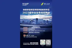 陕西学前师范学院学前教育专业2023届毕业生专场招聘会邀请函图片