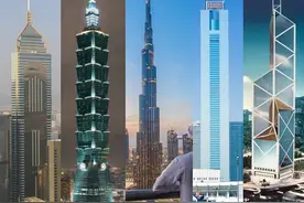 亚洲第一高楼变迁记——上海国际饭店到迪拜塔，高度增幅近十倍图片