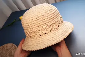 等春暖花开时来款这样的帽子，茉莉花女帽教程，清新简约易搭配图片