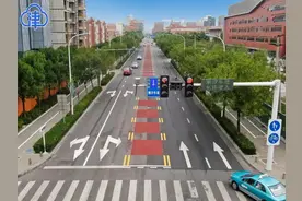 天津首条智能潮汐车道即日起试运行图片