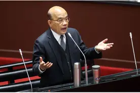 距大陆16公里，台岛举行最大规模操演，苏贞昌：让解放军有来无回图片