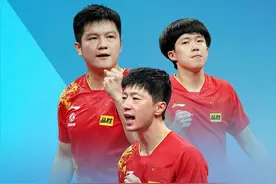 当记者问马龙世乒赛夺冠后如何庆祝时，他和王楚钦的表情亮了图片