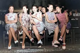 痛快！再看1948年上海舞女们用实际行动羞辱了蒋介石！高清修复！图片