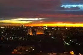 旅行路上难忘的一幕：莫斯科郊外的晚上图片