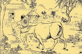 民间故事：猎人上山打猎，见兔子奇多有蹊跷，他赶紧回家牵来黄牛图片