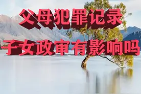 父母犯罪记录，子女政审有影响吗？图片