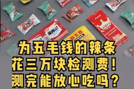 脏乱差？妈见打？高油高盐？我们为五毛钱的辣条，花了三万检测费！#辣条  #周小玲辣条  #地沟油   #涨知识  #食品安全#生活  #卫龙  #知识分享 #科普 #零食 视频封面