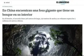 广西天坑科考发现地下原始森林 外媒：期待解锁新物种图片