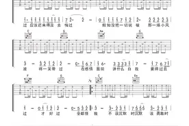 林俊杰《可惜没如果》吉他谱图片