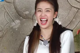 好家伙！白鹿凭这期《跑男》上热搜，不仅是喜剧人，还带火一句话图片