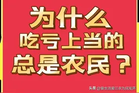 吃苦受累的是农民、为国做贡献的是农民，为啥农民还总被看不起？图片