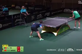 2023德班世乒赛：王艺迪4比1付玉，晋级女单16强图片